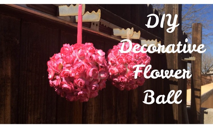 DIY Decorative Flower Ball