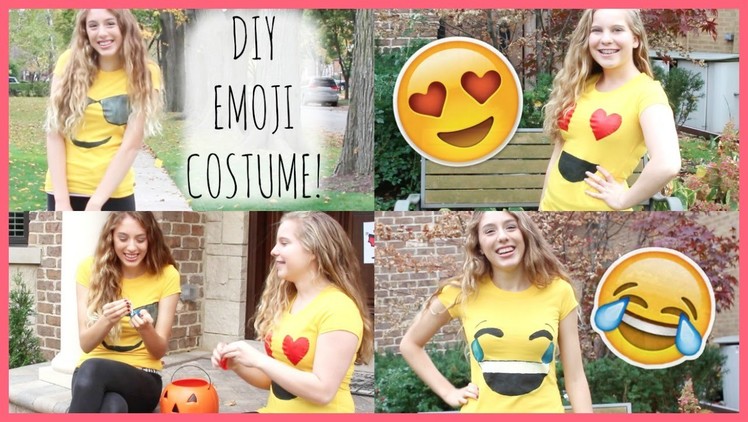 DIY Emoji Costume! {Easy & Cheap}