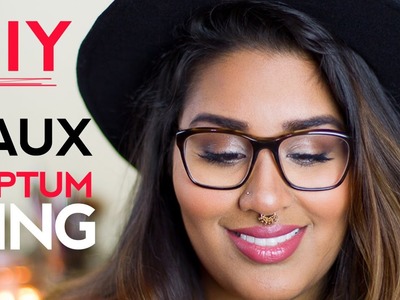 DIY Faux Septum Ring | Stephanie Nadia