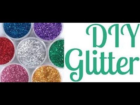 DIY: How to make Glitter. Colored sand substitute