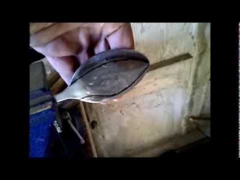 DIY  Making a skinning knife from a spoon