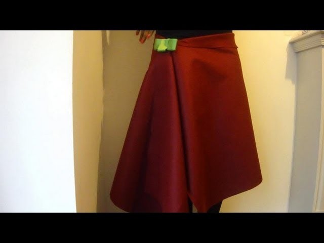 DIY No Sew Skirt. How To Make A Wrap Over Skirt In 1 Minute!