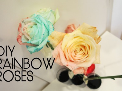 DIY ♥ Rainbow Roses