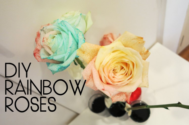 DIY ♥ Rainbow Roses