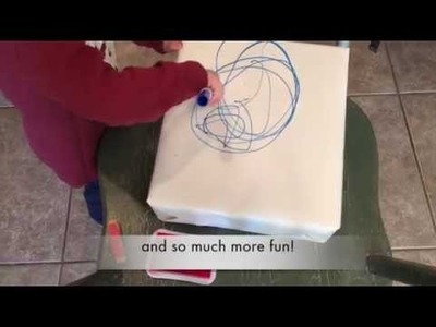DIY wrapping paper (Great for Toddlers and children)