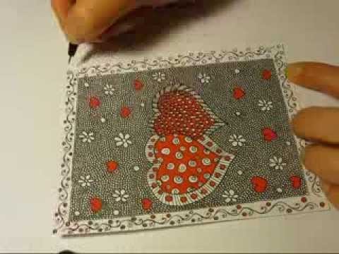 DIY: Zentangle Valentine Card
