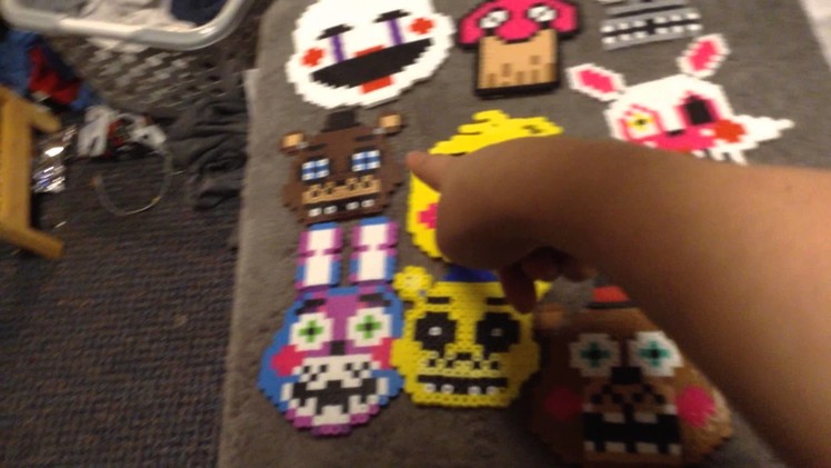Five nights at freddys perler beads collection so far more to come soon