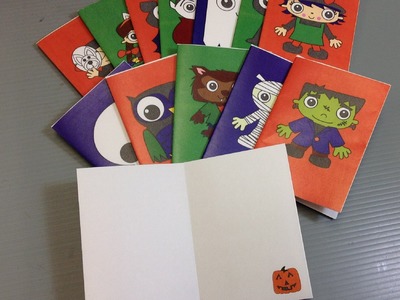 Halloween Origami Notebooks - Print Your Own