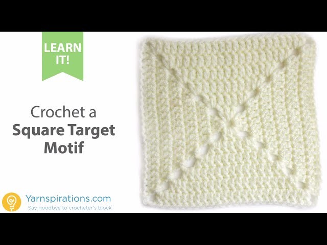 How-To Crochet a Square Target Motif