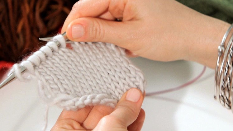 How to Do a Stockinette Stitch | Knitting