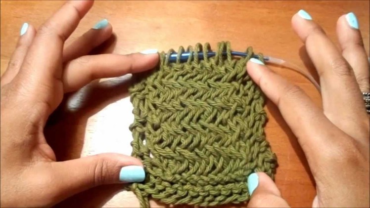 How To Knit The Herringbone Stitch