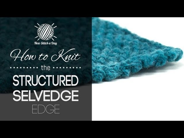 How to Knit the Structured Selvedge Edge (Left Handed)