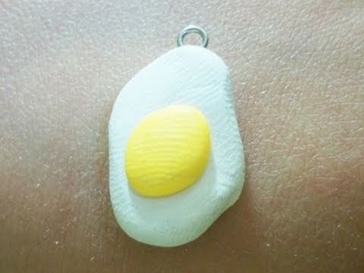 How to make a polymer clay fried egg charm - EP