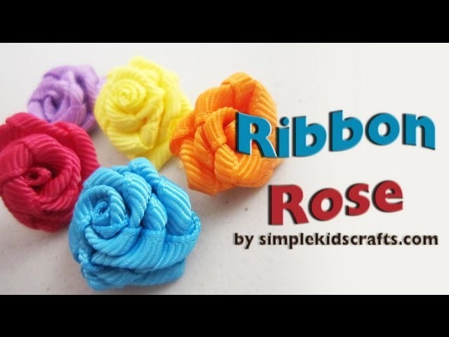 How to make grosgrain ribbon roses - EP