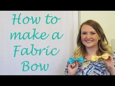 How to Make the Perfect Fabric Bow - No Sewing Required!
