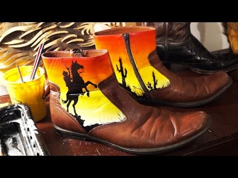 How to Paint and Customize Boots! Tutorial, Step by Step Guide, and DIY!