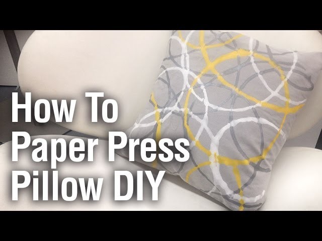 How To Paper Press Pillow DIY