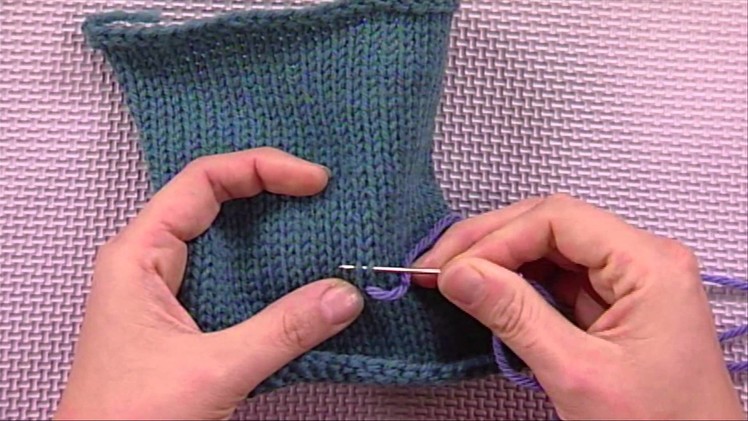 Knitting Daily TV Epsiode 804's Quick Tip, Fix Weak Areas in Your Knitting