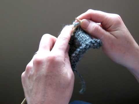 Learning Two-Color Knitting Righthanded