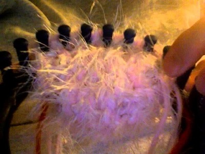 Loom Knit Kitty Head video# 24.  row 27