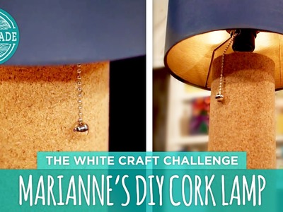 Marianne's DIY Cork Lamp - HGTV Handmade White Craft Challenge