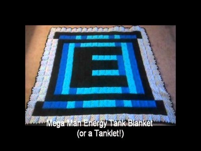 Mega Man Energy Tank Blanket (Homemade)