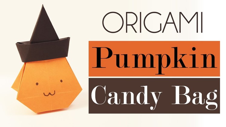 Origami Pumpkin Bag for Halloween