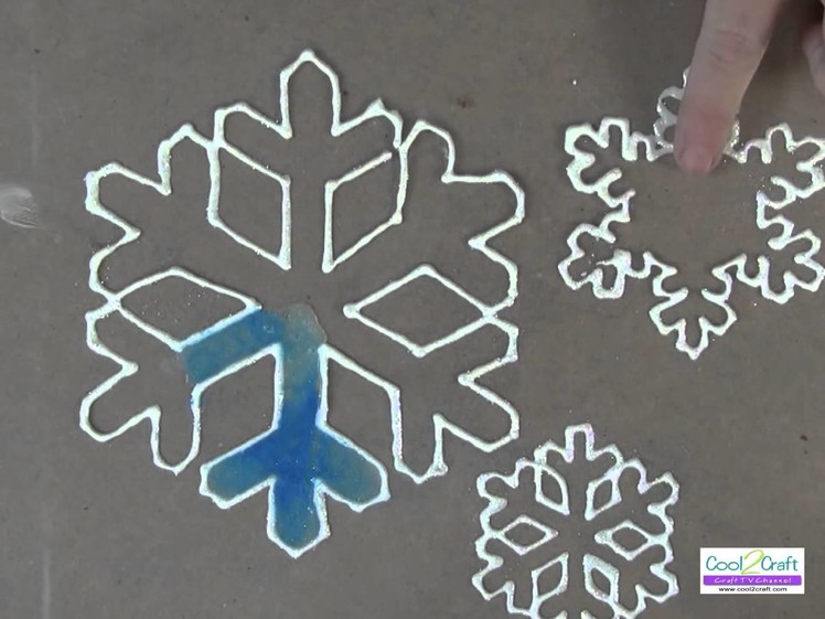 Quick and Easy Snowflake Window Clings Using Aleene's Original Tacky Glue
