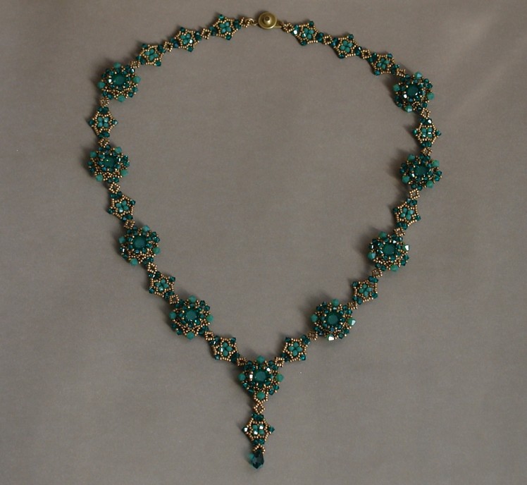 Sidonia's handmade jewelry - Sweet Romance beaded necklace tutorial
