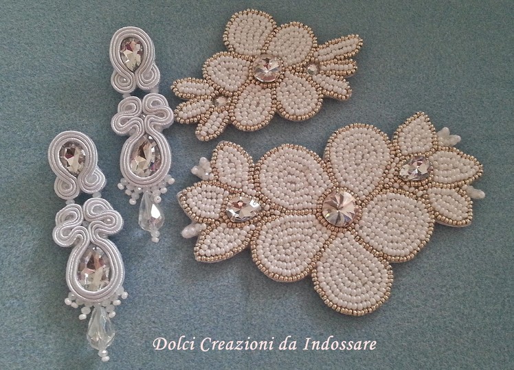 Soutache e bead embroidery per matrimonio - wedding accessories