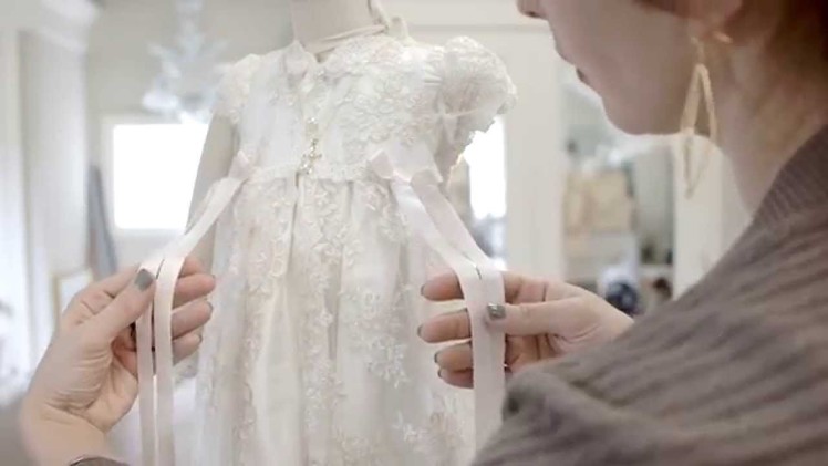 The Penelope Christening Gown by Baby Beau & Belle