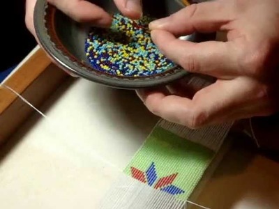 Using An Open. Box Loom - Part Five: Adding A Thread In 2 Needle Loom Beadwork