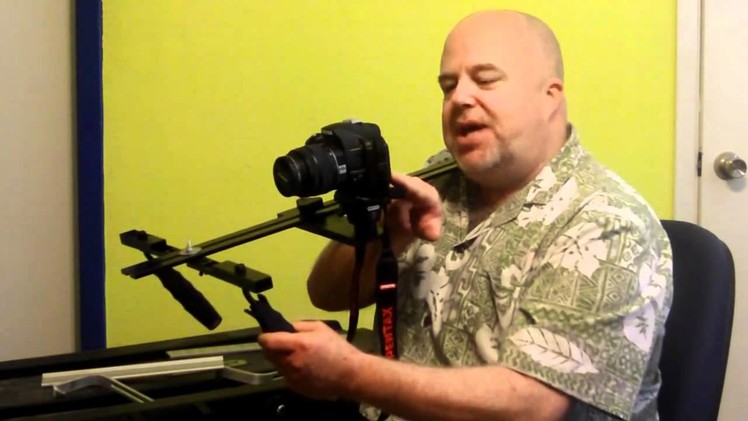 $80 DIY HDSLR Shoulder Rig Video Camera. Camcorder Stabilizer