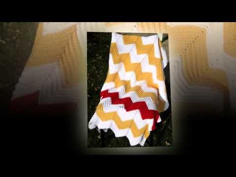Crochet edging pattern for ripple afghan