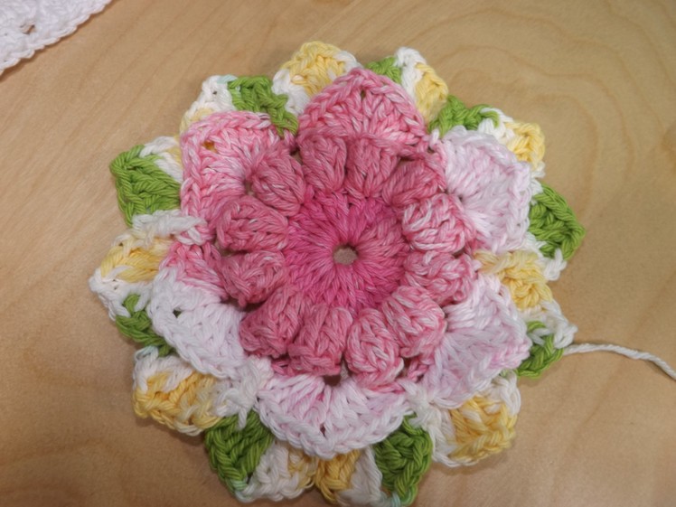 Crochet Flower For A Granny Square Baby Blanket Part 1