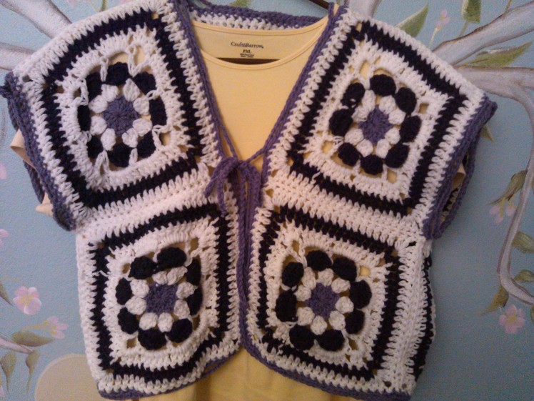 Crochet Flower Power - Vest.Bolero