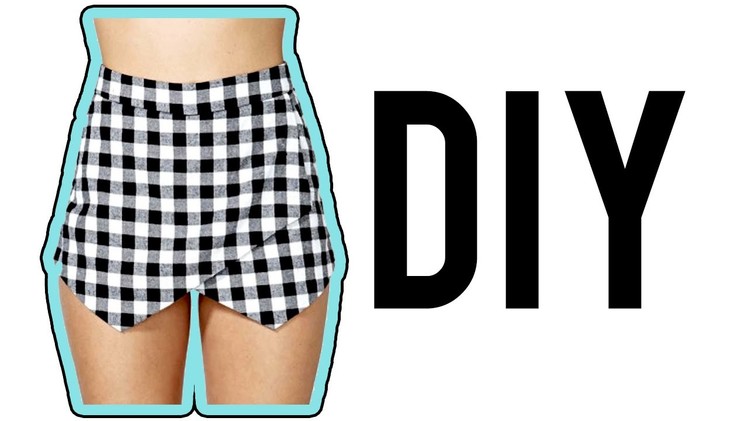 DIY Asymmetrical Skirt.Skort! | Make Thrift Buy #15