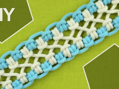 DIY. crossed sennit, chainlet - SIX strands