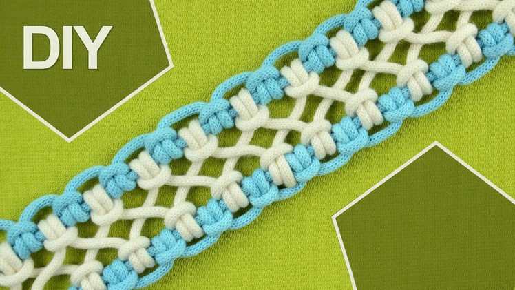 DIY. crossed sennit, chainlet - SIX strands