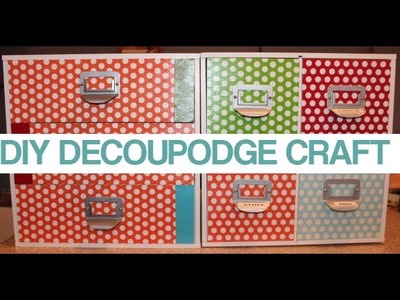 DIY | Decoupodge | Jet Max Cubes with Mod Podge