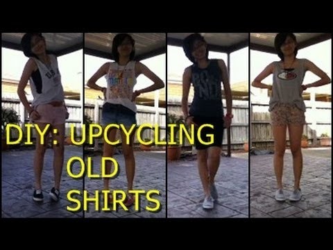 DIY: EASY WAYS TO UPCYCLE YOUR OLD SHIRTS!!!!