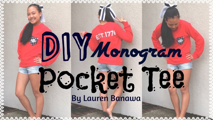 DIY Monogram Pocket Tee
