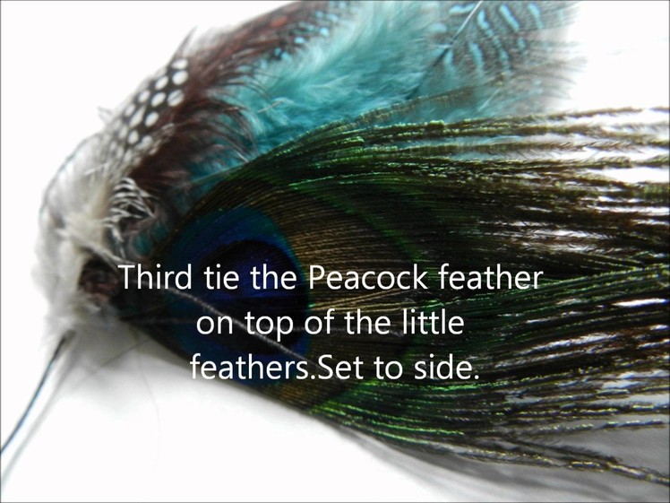DIY Peacock Feather Hair Clip In Extension