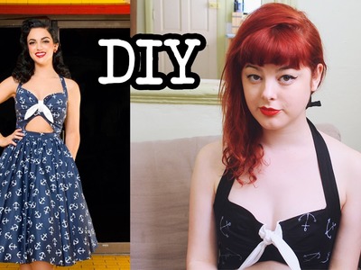 DIY Sailor Pin Up Dress - Make Thrift Buy #3