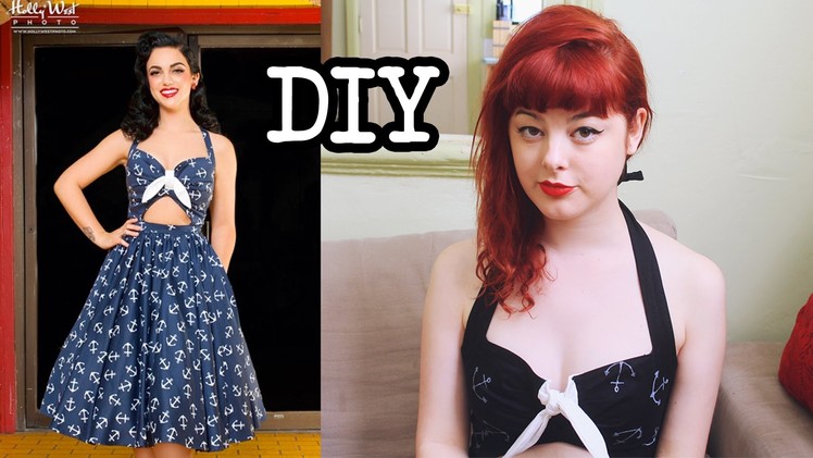 DIY Sailor Pin Up Dress - Make Thrift Buy #3