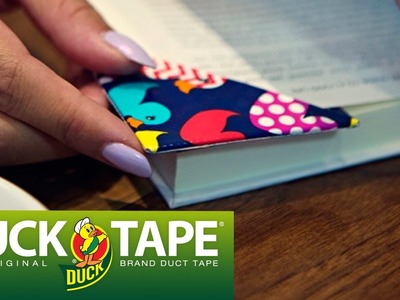 Duck Tape Crafts: How to Make a Corner Bookmark with LaurDIY