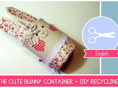 Easter DIY Ideas: The cute BUNNY CONTAINER: How to recycle a coffee container