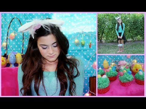 Easter Makeup, Outfit, and DIY Cupcakes!