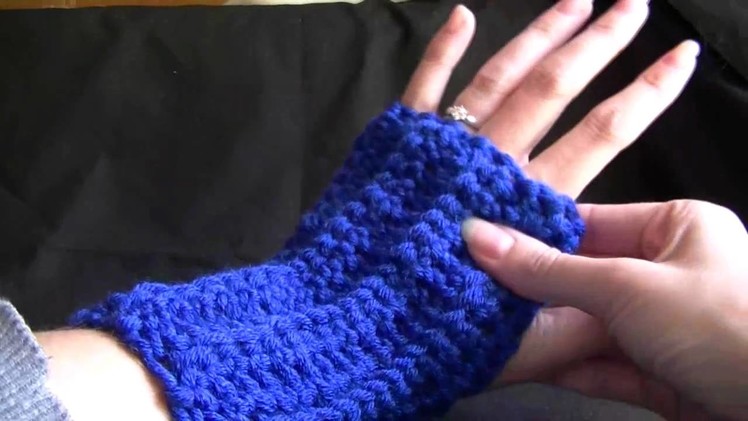 Easy Crochet Fingerless Gloves Part 2 of 2 Tutorial