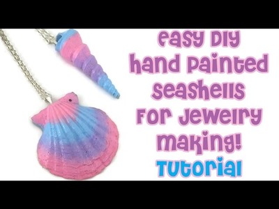 Easy DIY Hand Painted Seashell Necklace!